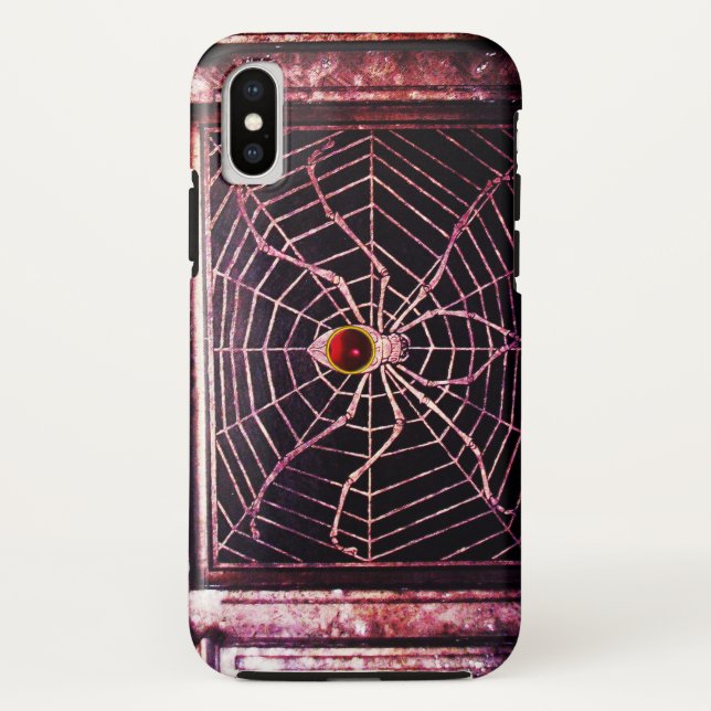Capa Para iPhone, Case-Mate SPIDER E WEB Red Ruby Black (Verso)