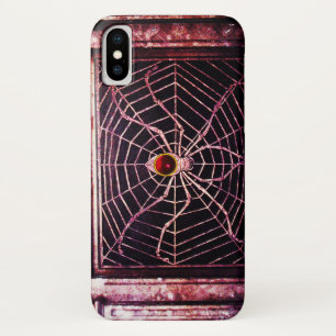 Capa Para iPhone Da Case-Mate SPIDER E WEB Red Ruby Black