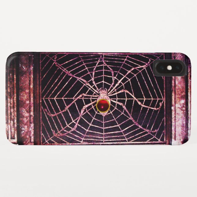 Capa Para iPhone, Case-Mate SPIDER E WEB Red Ruby Black (Verso (Horizontal))