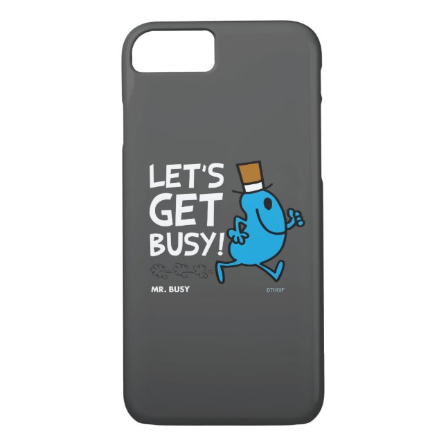 Capa Para iPhone, Case-Mate Sr. Busy | Vamos Obter Texto Branco Ocupado (Verso)