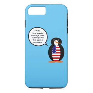 Capa Para iPhone Da Case-Mate Sra. Pinguim Personalizada EUA Fala