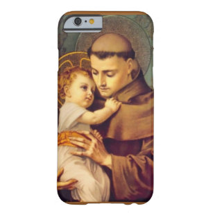Capa Barely There Para iPhone 6 St Anthony de Pádua com o católico de Jesus do