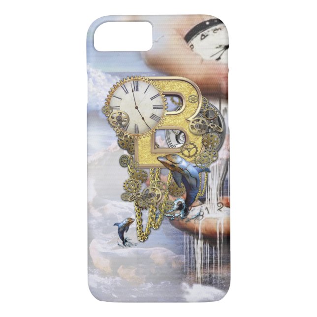 Capa Para iPhone, Case-Mate Steampunk Birthday - letra B (Verso)