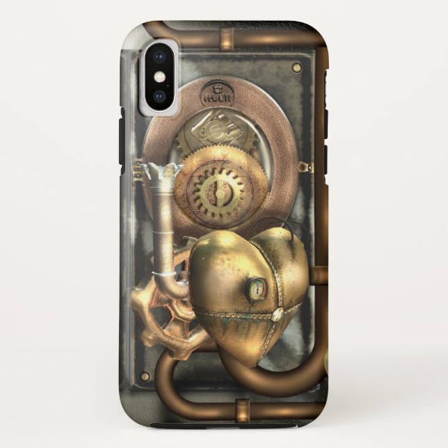 Capa Para iPhone, Case-Mate Steampunk no coração (Verso)