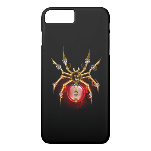 Capa Para iPhone, Case-Mate Steampunk spider on black (Verso)