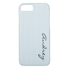 Capa iPhone 8/7 Stripes Azuis de CustomName