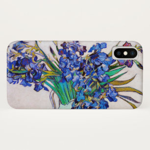 Capa Para iPhone Da Case-Mate Subidas por Vincent Van Gogh, flores de arte azul