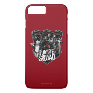 Capa iPhone 8 Plus/7 Plus Suicide Squad Group Badge Photo