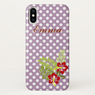Capa Para iPhone X Super Fofo e Feminino Monograma com Padrão de Boli
