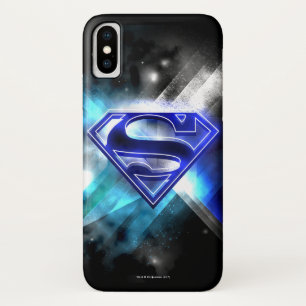 Capa Para iPhone X Super-Homem Estilizado  Logotipo de cristal branco