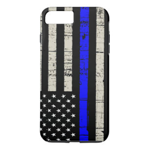 Capa iPhone 8 Plus/7 Plus Suporte a Política de Sinalizador de Linha Azul