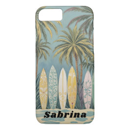 Capa iPhone 8/7 Surf, Estilo de Pastel Personalizado