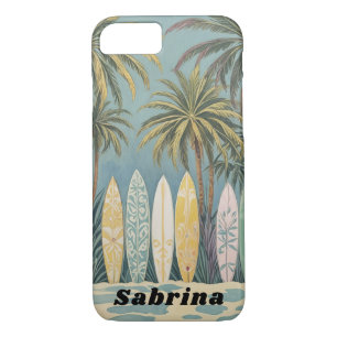 Capa iPhone 8/7 Surf, Estilo de Pastel Personalizado