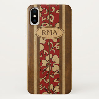 Capa Para iPhone Da Case-Mate Surf Pupukea Vintage Havaiano Monograma Faux Wood