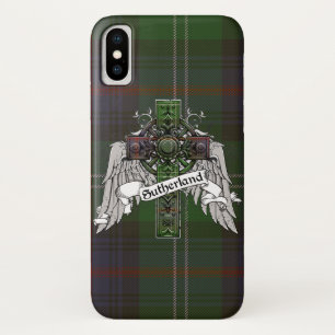 Capa Para iPhone X Sutherland Tartan Cross