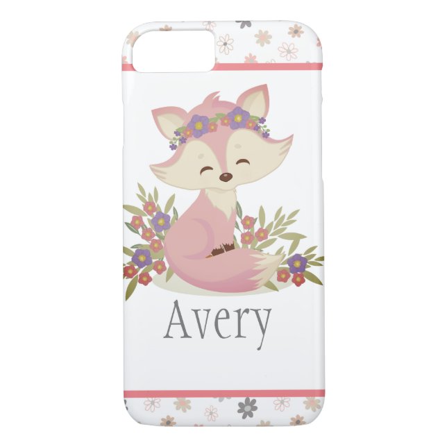 Capa Para iPhone, Case-Mate Sweet Boho Fox Personalizada (Verso)