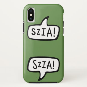 Capa Para iPhone Da Case-Mate SZIA! Bolha de Palavra de Saudação da Língua Húnga