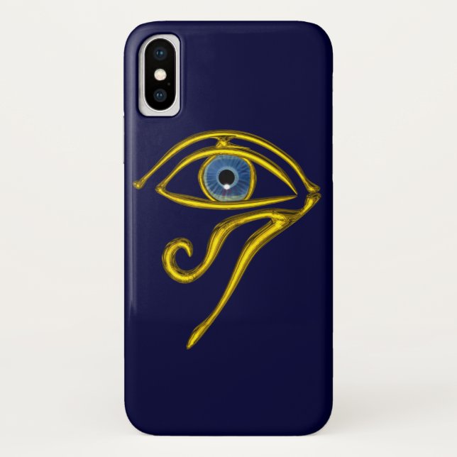 Capa Para iPhone, Case-Mate TALISMÃ AZUL Olho de Hórus Dourado (Verso)