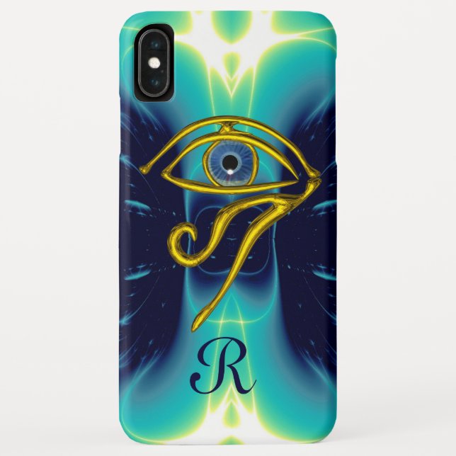 Capa Para iPhone, Case-Mate TALISMAN MONOGRAM Teal AZUL, Turquesa Branco (Verso)