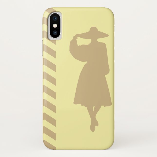 Capa Para iPhone, Case-Mate Tan Cream Neutral Chevrons Fashion (Verso)