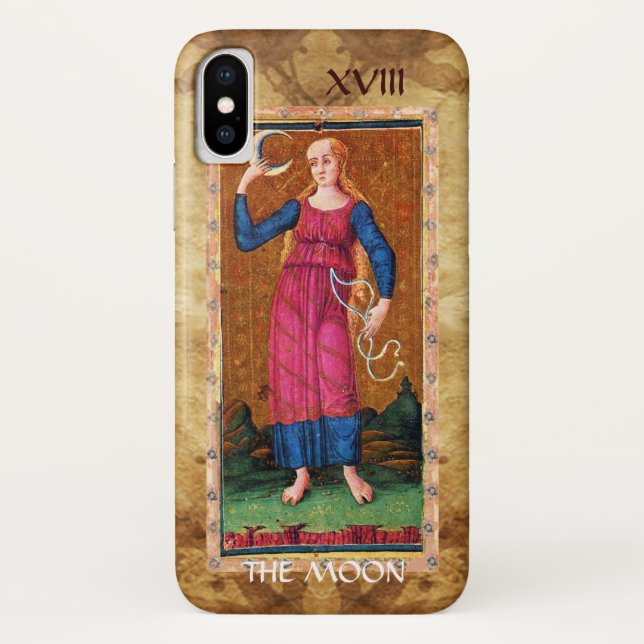 CAPA PARA iPhone, Case-Mate  TAROTS RENAISSANCE ANTIGOS 18 / A LUA (Verso)