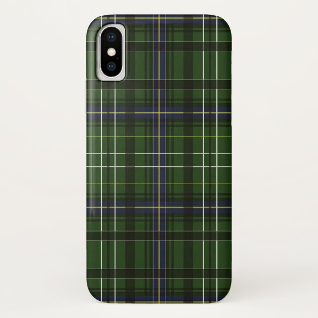 Capa Para iPhone, Case-Mate Tartan em verde (Verso)
