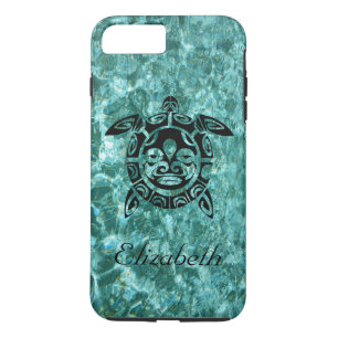 Capa Para iPhone Da Case-Mate Tartaruga Marinha Tribal Personalizada Azul