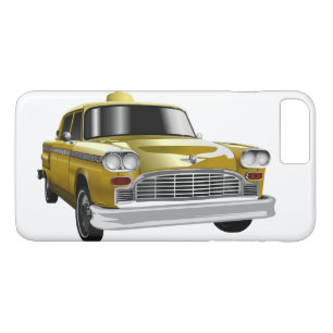 Capa iPhone 8 Plus/7 Plus Táxi Amarelo Vintage da Cidade de Nova York