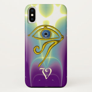 Capa Para iPhone Da Case-Mate Teal MONOGRAMA AZUL TALISMAN, branco roxo