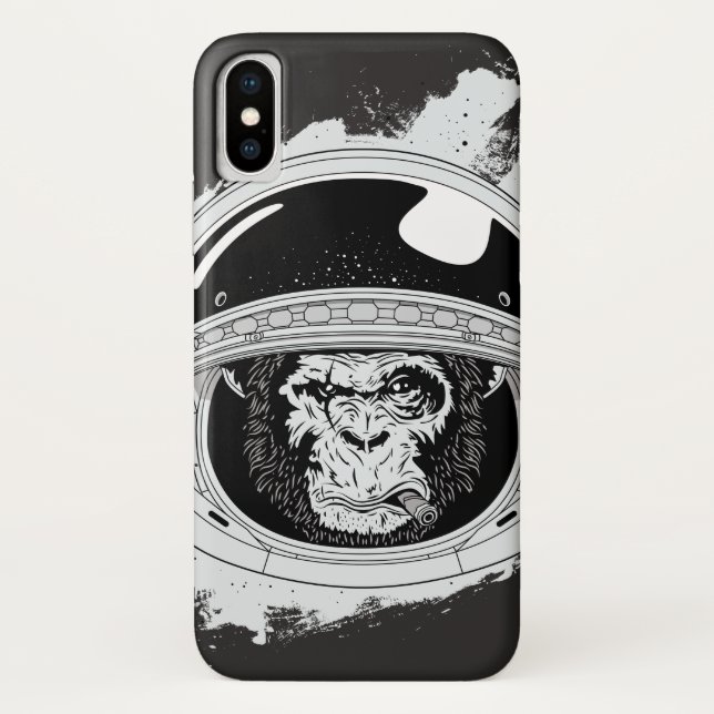 Capa Para iPhone, Case-Mate Tecla espacial Preta e branca (Verso)