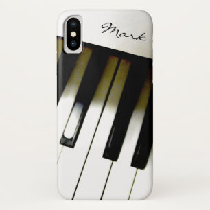 Capa Para iPhone X Teclado de piano da música personalizado