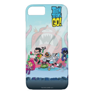 Capa iPhone 8/7 Teen Titans Go! Abordagens De Monstro Não Confir