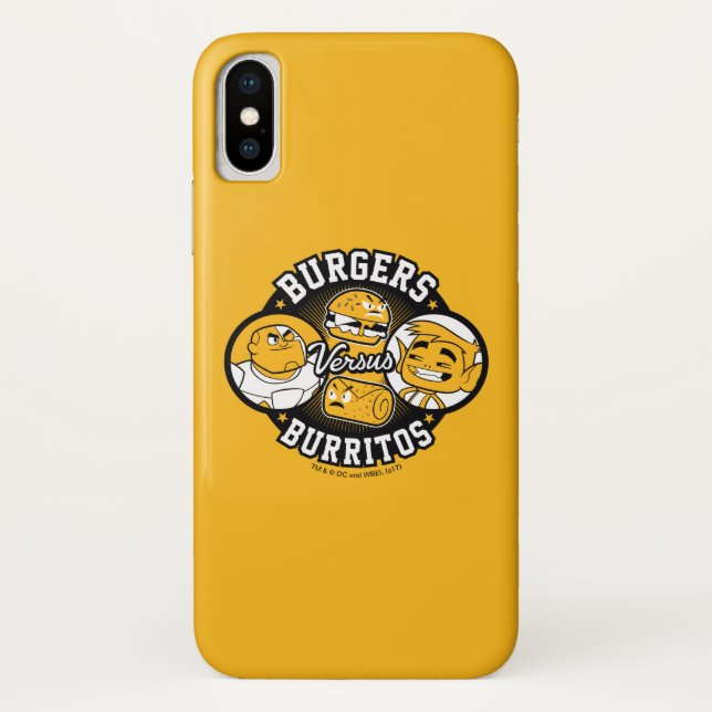 Capa Para iPhone, Case-Mate Teen Titans Go! | Burgers Versus Burritos (Verso)