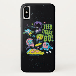 Capa Para iPhone X Teen Titans Go!   Gráfico de pizza da primavera de