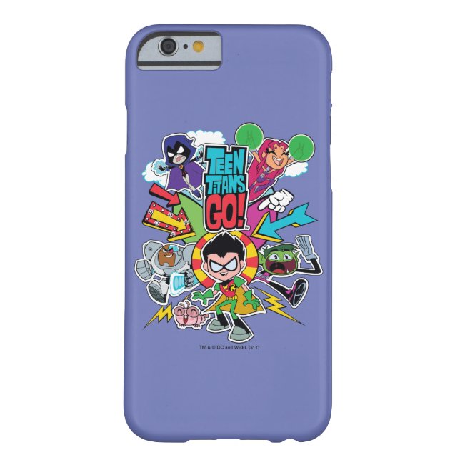 Capa Para iPhone, Case-Mate Teen Titans Go! | Gráfico de Seta de Equipe (Verso)