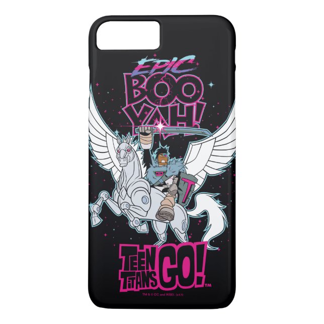 Capa Para iPhone, Case-Mate Teen Titans Go! | Guerreiro Cyborg Riding Pegasus (Verso)