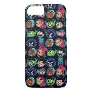 Capa Para iPhone Da Case-Mate Teen Titans Go! Padrão da cabeça dos Titans