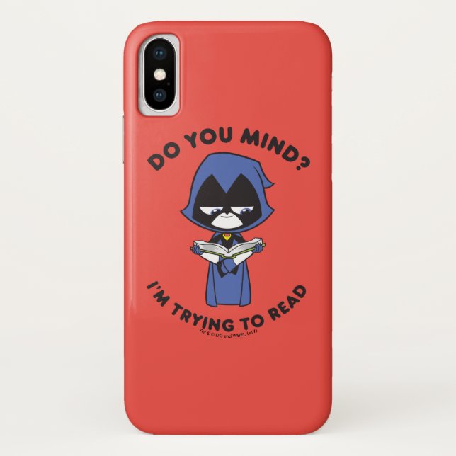 Capa Para iPhone, Case-Mate Teen Titans Go! | Raven "Estou Tentando Ler" (Verso)