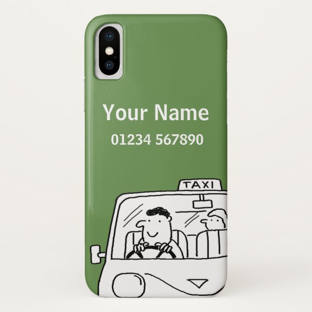 Capa Para iPhone, Case-Mate Tema De Driver De Táxi Chamado De Diversão (Verso)