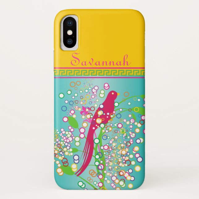 Capa Para iPhone, Case-Mate Tendência Cuja Tendência Rosa Engula o Círculo das (Verso)
