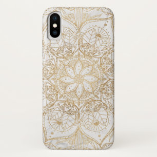 Capa Para iPhone Da Case-Mate Tendência Dourada Floral Mandala Marble Design