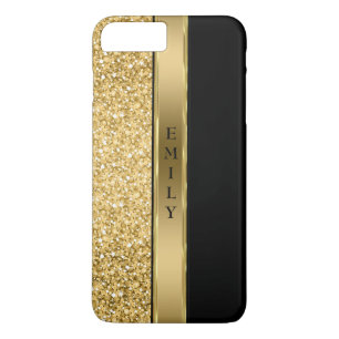 Capa Para iPhone Da Case-Mate Tendy Dourado Glitter E Stripe