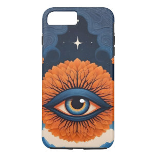 Capa iPhone 8 Plus/7 Plus Terceiro olho moderno personalizado