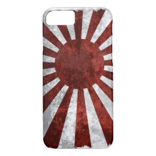 Capa iPhone 8/7 Terra de Japão   da bandeira do japonês de Sun de