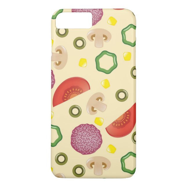 Capa Para iPhone, Case-Mate Teste padrão 2 da pizza (Verso)