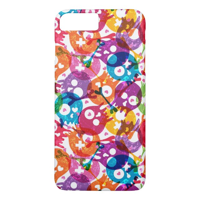 Capa Para iPhone, Case-Mate Teste padrão 3 dos crânios (Verso)