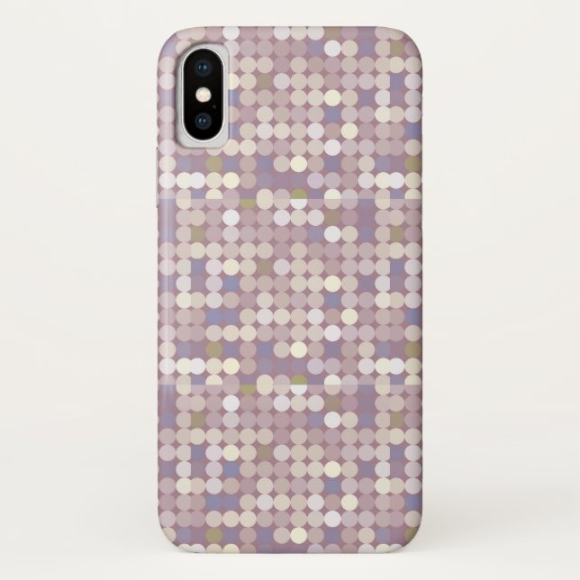 Capa Para iPhone, Case-Mate Teste padrão abstrato dos círculos do tecido (Verso)