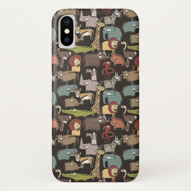 Capa Para iPhone, Case-Mate Teste padrão africano dos animais (Verso)