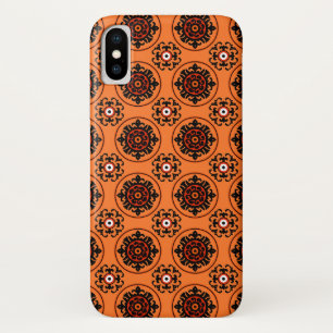 Capa Para iPhone Da Case-Mate Teste padrão alaranjado de Suzani