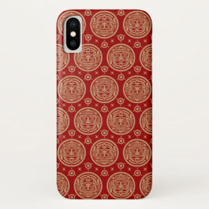 Capa Para iPhone X Teste padrão asteca
